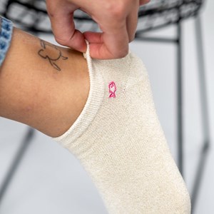 Scoquettes pailletées unies beige