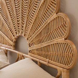 Tête de lit en rotin naturel rattan