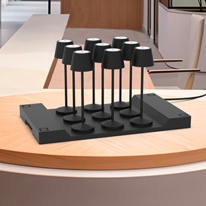 9 lampes avec plateau de recharge emily