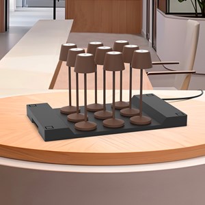 9 lampes avec plateau de recharge emily