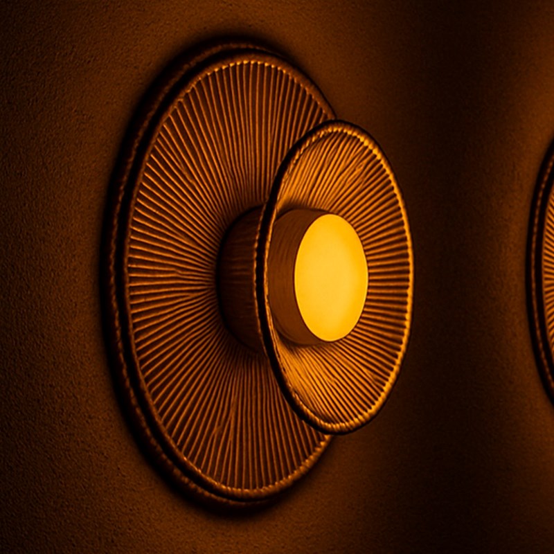 Applique murale sans fil beige dalia