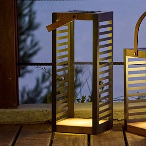 Lanterne solaire rechargeable noir ferian