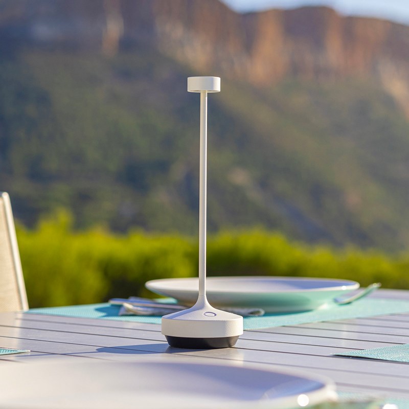 Lampe de table sans fil led blanc ruby