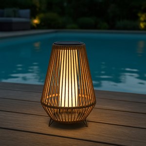 Lanterne solaire beige salomea
