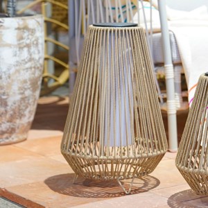 Lanterne solaire beige salomea