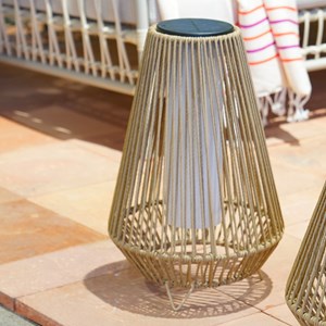 Lanterne solaire beige salomea