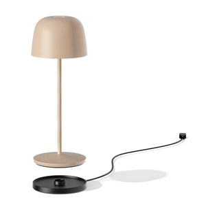 Lampe de table sans fil crème sophia