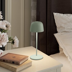 Lampe de table sans fil vert olive sophia