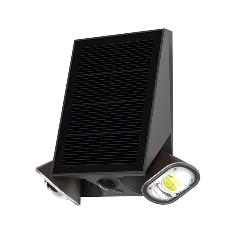 Applique murale solaire sensor noir striker