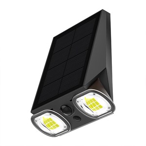 Applique murale solaire sensor noir striker