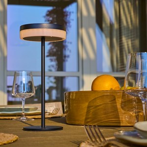 Lampe de table solaire noir vivia