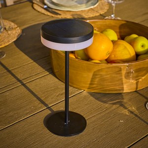 Lampe de table solaire noir vivia