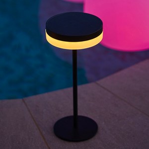 Lampe de table solaire noir vivia