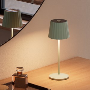 Lampe de table sans fil led vert olive abby
