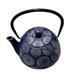 Théière huaban 1.2 litre en fonte  bleu