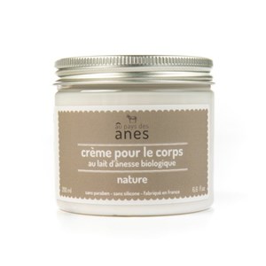 Crème corps nature au lait d'ânesse bio
