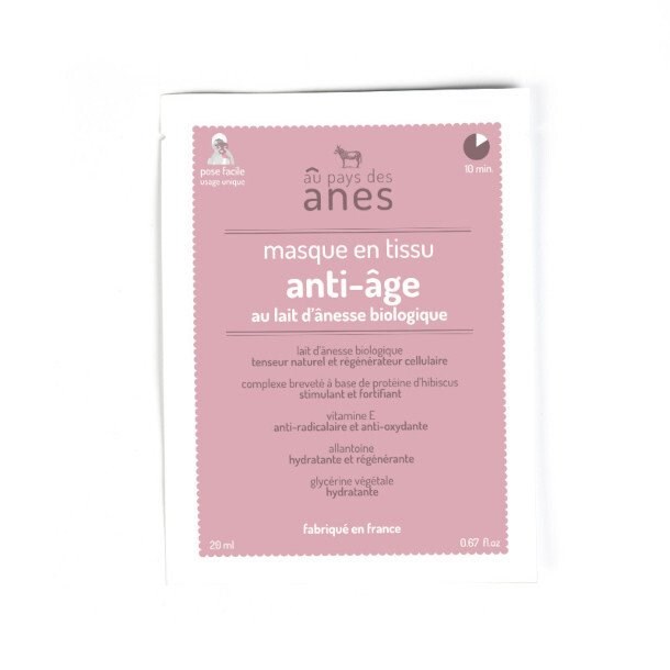 Masque visage anti-âge au lait d'ânesse