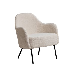 Fauteuil tissu bouclette kanoa