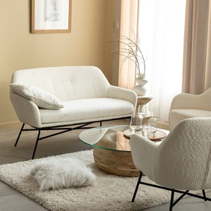 Canapé tissu bouclette kanoa