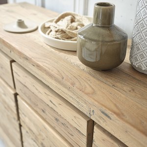 Commode en teck recyclé massif 160 cm