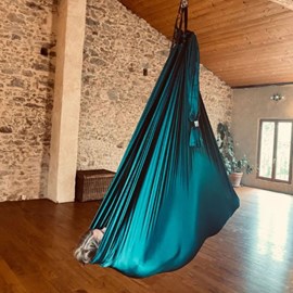 Kit de yoga aérien vert forêt