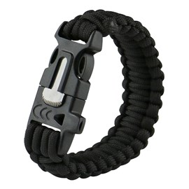Bracelet paracorde pierre à feu et siff