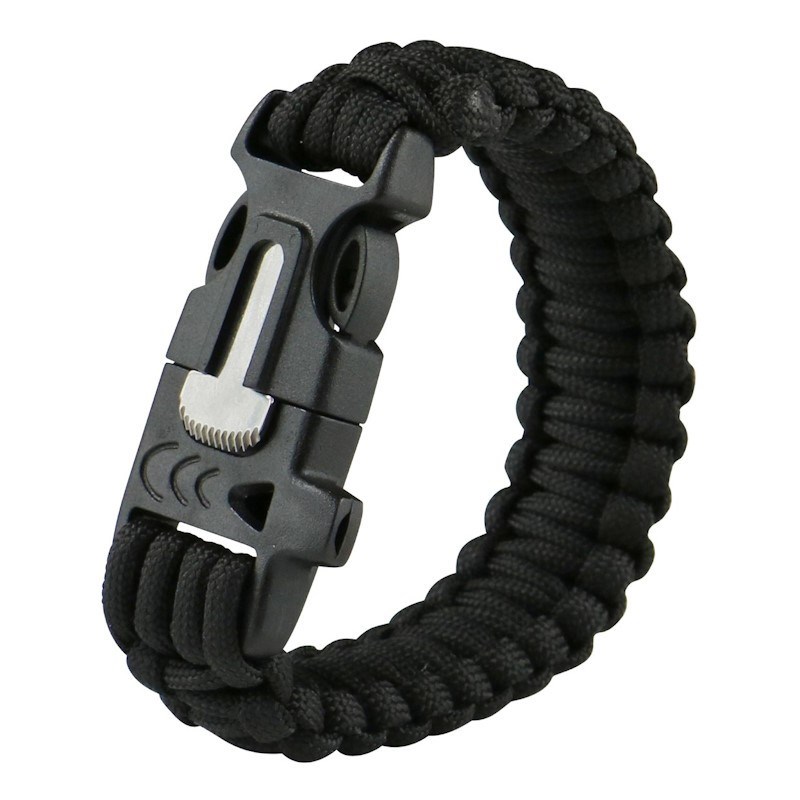 Bracelet paracorde pierre à feu et siff