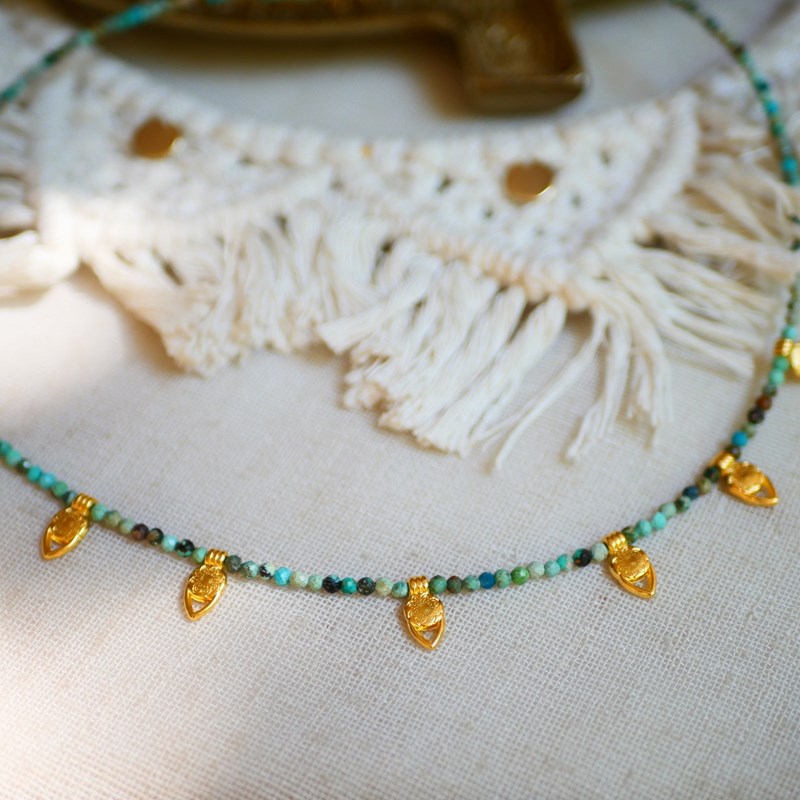 Collier turquoise safar