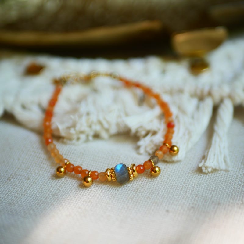 Bracelet aventurine rouge anubhav