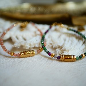 Bracelet rubis zoisite ganda