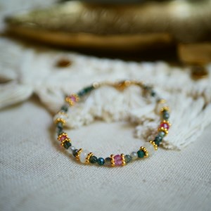 Bracelet agate mousse medini