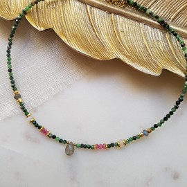 Collier rubis zoisite ilona
