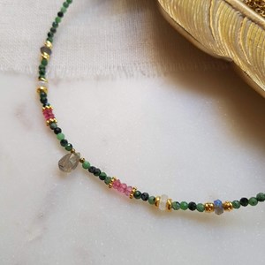 Collier rubis zoisite ilona