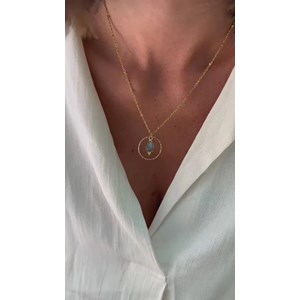Collier labradorite clementine