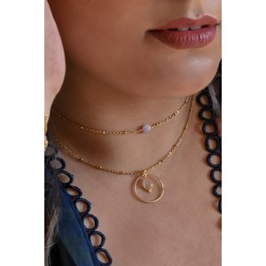 Collier quartz rose clementine