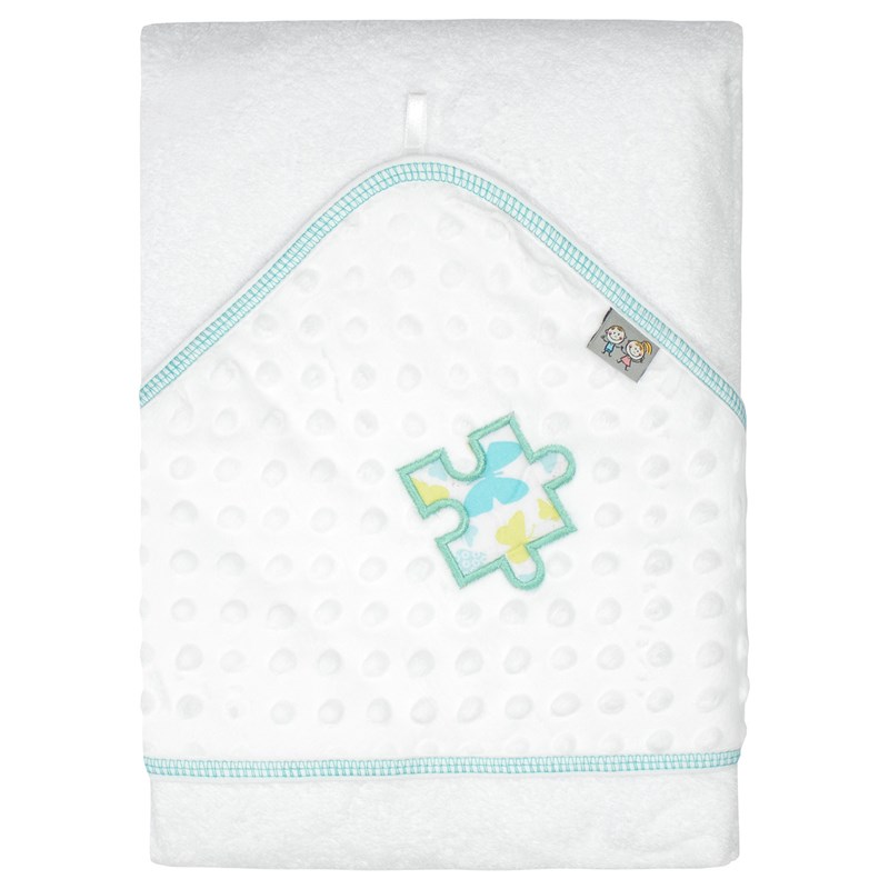 Cape de bain minky bambou grande vert