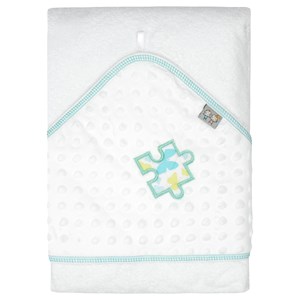 Grande cape de bain en minky et bambou