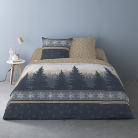 Housse de couette flanelle 240x220