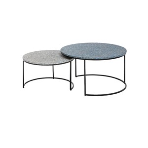 Table basse gigogne en terrazzo