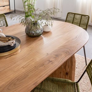 Table à manger en bois d'acacia paulo