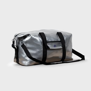Sac de voyage duffle bag gris argenté