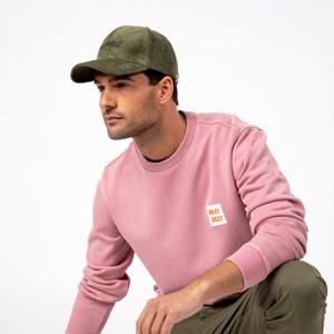 Casquette en velours kaki