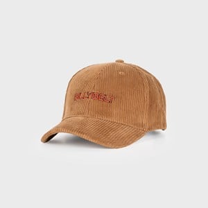 Casquette en velours marron