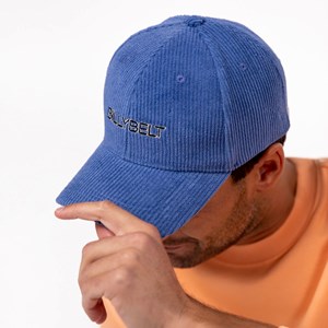Casquette en velours bleu