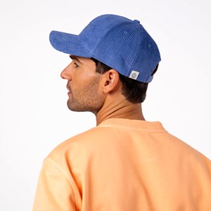 Casquette en velours bleu