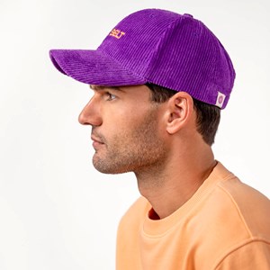 Casquette en velours violet