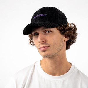 Casquette en velours noir