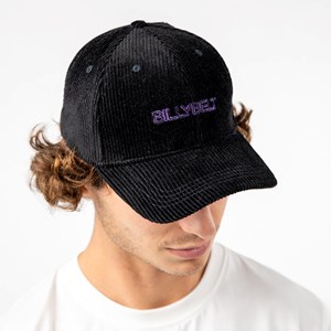 Casquette en velours noir