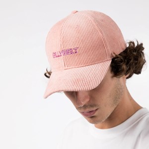 Casquette en velours rose