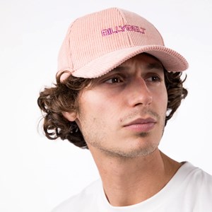 Casquette en velours rose